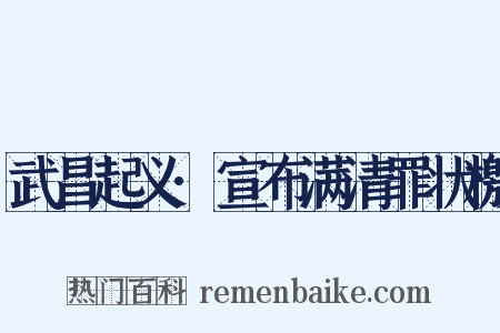 武昌起义·宣布满清罪状檄是什么意思的图片